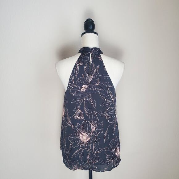 Joie Cedra Black Floral Silk Top XS - Picture 3 of 8
